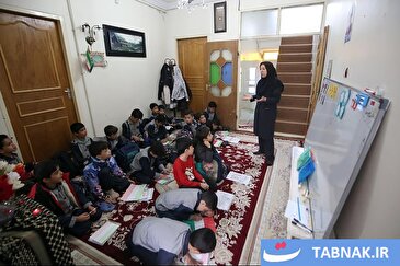 عکس: کلاس درس خانگی خانم معلم