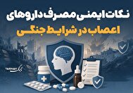 اینفوتابناک | مصرف داروهای اعصاب در شرایط جنگی