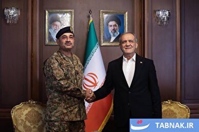 عکس: دیدار فرمانده ارتش پاکستان با رئیس جمهور