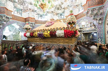 عکس: گل‌آرایی ضریح مطهر حرم حضرت معصومه(س)