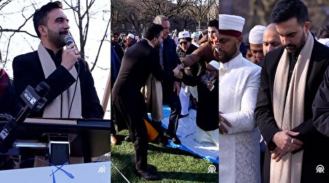 برپایی نماز عید فطر در نیویورک با حضور ممدانی