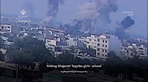 فیلم جدید از هدف قرار گرفتن مدرسه میناب توسط آمریکا