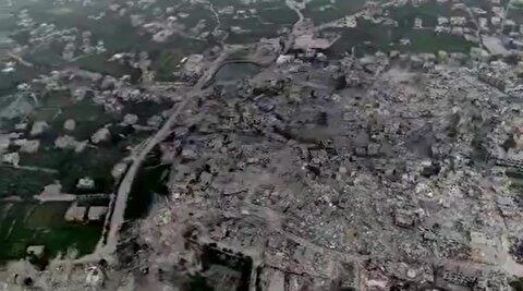 تصاویر شدت تخریب وحشیانه جنوب لبنان