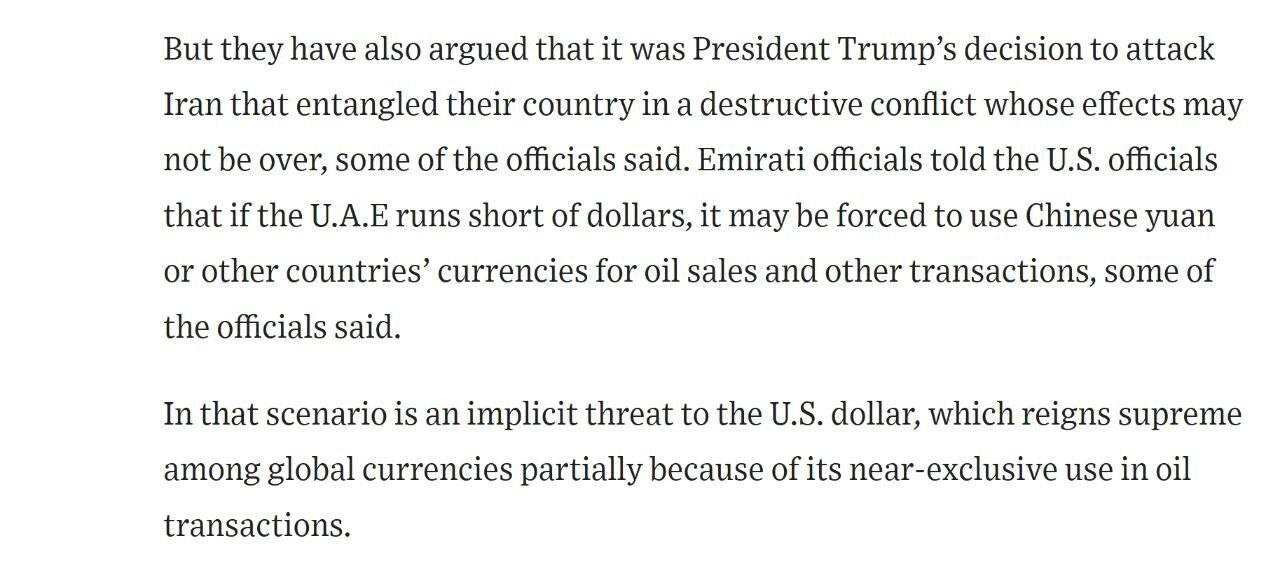 امارات برای معاملاتش سراغ یوآن چین می&zwnj;رود!