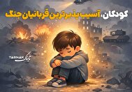 اینفوتابناک | کودکان آسیب پذیرترین قربانیان جنگ