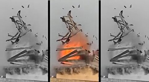 لحظه انهدام تروریست‌های تجزیه طلب توسط پهپادهای ایران