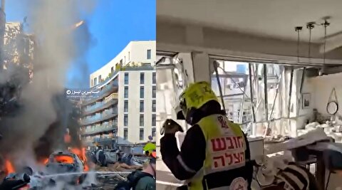 20 ویدیو از سرعت و شدت اصابت‌های امروز ایران به اسرائیل