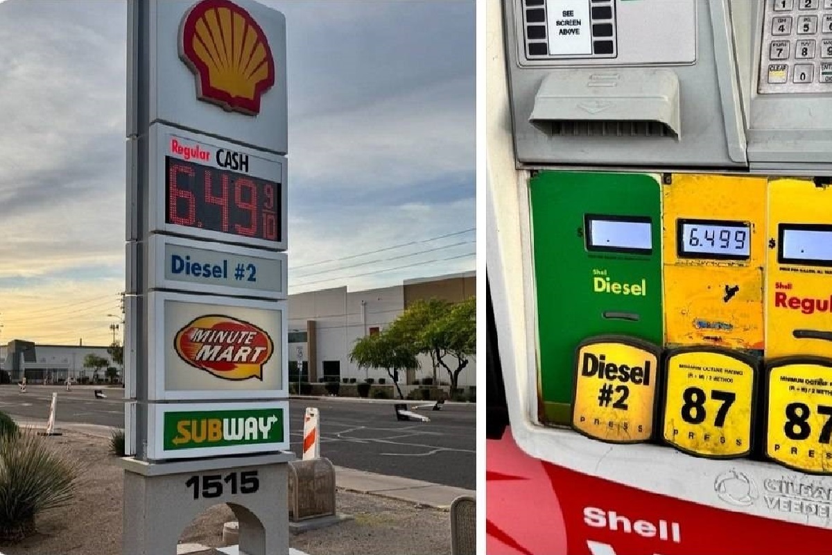 افزایش قیمت بنزین در آمریکا تا 6.49 دلار + عکس