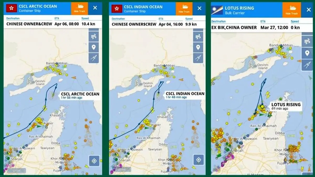 تردد هرگونه کشتی 