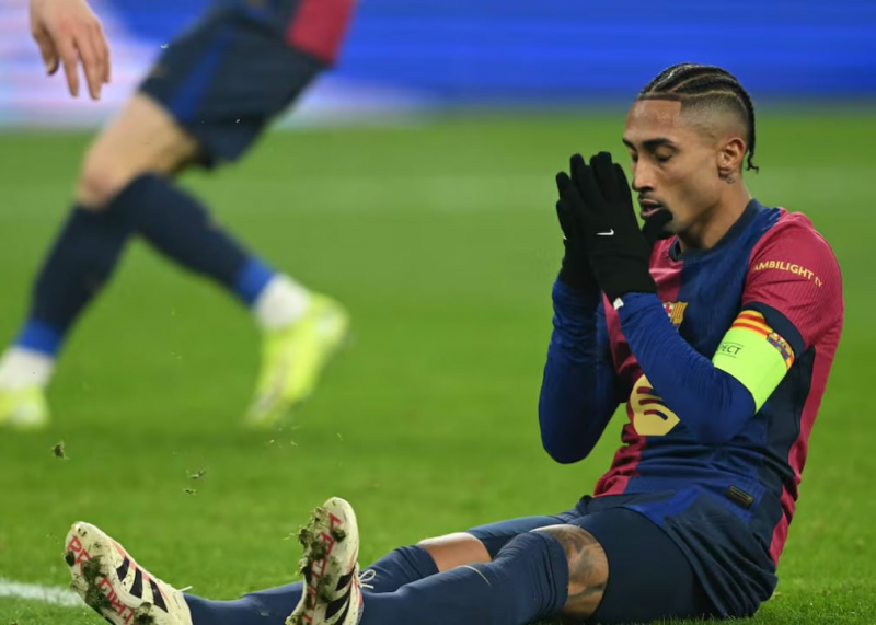 نگرانی بارسلونا از مصدومیت رافینیا