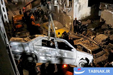 عکس: حمله موشکی آمریکایی اسرائیلی به چند منزل مسکونی در تبریز