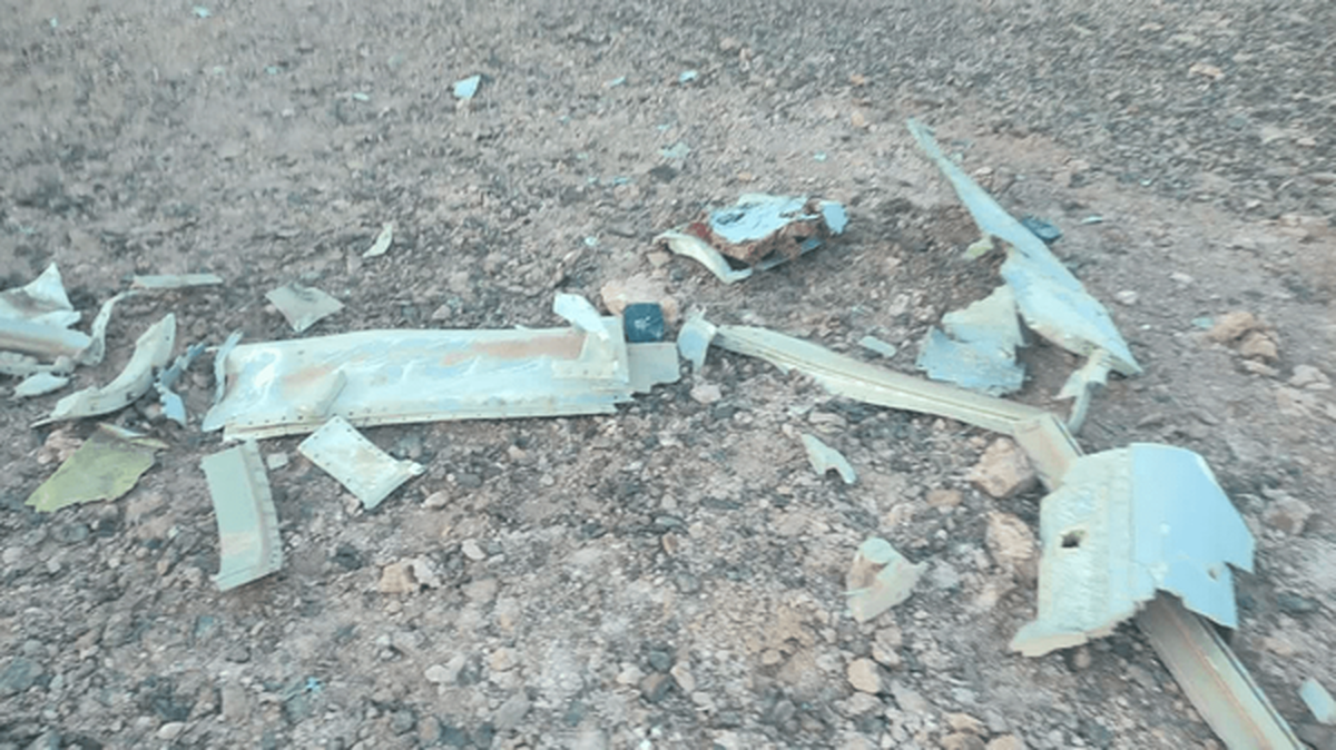 انهدام یک فروند موشک کروز دشمن در مرکز ایران