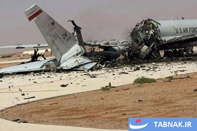 عکس: انهدام هواپیمای آواکس E-۳ امریکایی