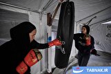 عکس: تمرین بوکس دختران فلسطینی در غزه