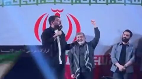 مداحی درباره زنان کم‌حجاب در میدان انقلاب