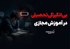 اینفوتابناک | بی‌انگیزگی تحصیلی در آموزش مجازی