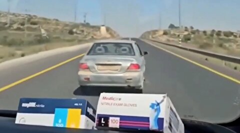 تصاویر اقدام جنایتکارانه یک صهیونیست شهرک نشین