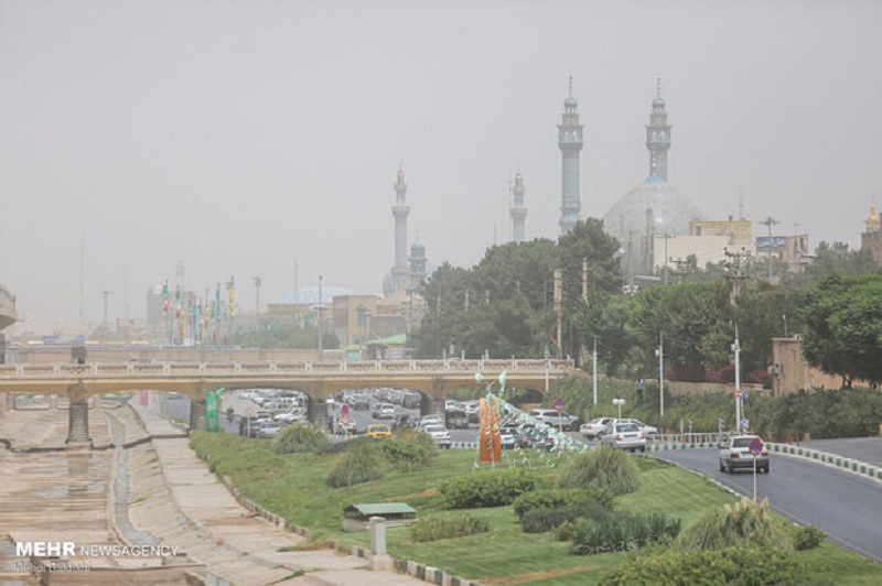 طوفان شدید قم را درنوردید