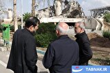 عکس: بازدید رئیس‌جمهور از آثار حملات و خسارات وارده به مجموعه ۱۲ هزار نفری آزادی