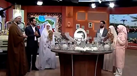 تصاویر عروسی که مهریه‌اش پهپاد شاهد است