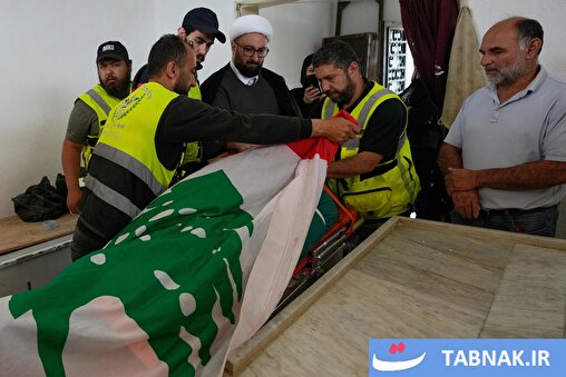 عکس: مراسم تشییع شهدای حزب‌الله