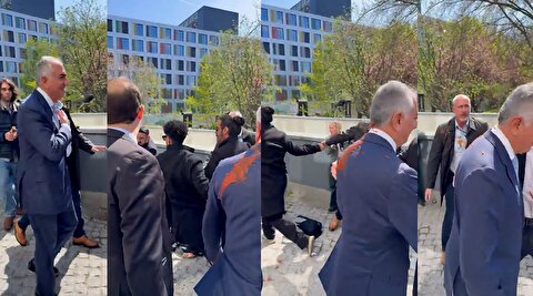 لحظه هدف قرار دادن رضا پهلوی با سس خرسی