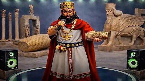 انیمیشن پادشاهان ایرانی در مقابل ترامپ!