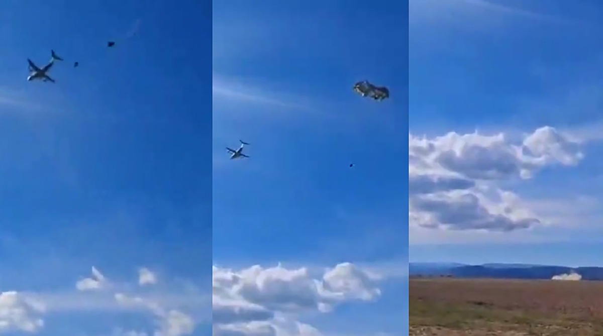 لحظه انهدام خودروی ارتش اسپانیا در هلی بورن