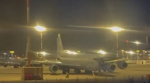 تصاویر ترافیک سوخت‌رسان‌های آمریکا در تل آویو