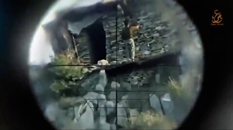 لحظه هدف قرار دادن سرباز ارتش آمریکا