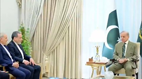 تصاویر مذاکره عباس عراقچی و شهباز شریف