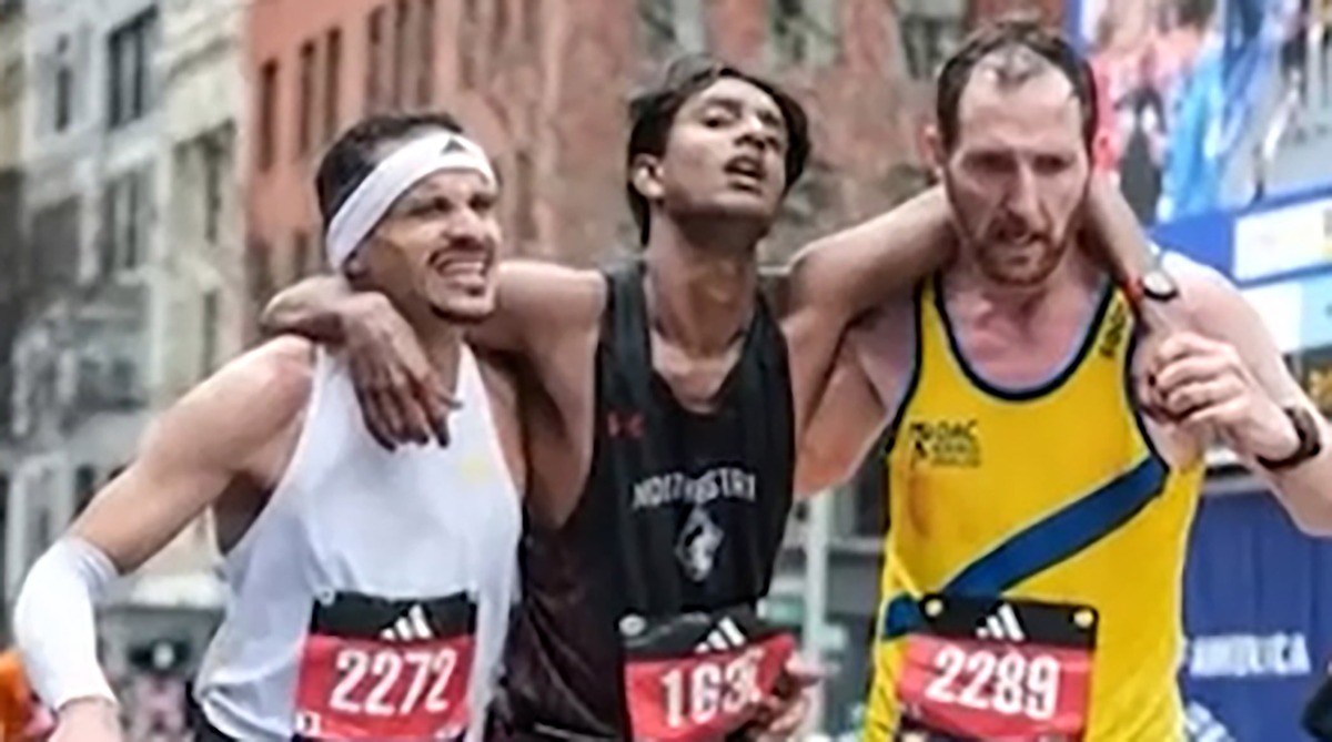 جوانمردی دیدنی در مسابقات ماراتن