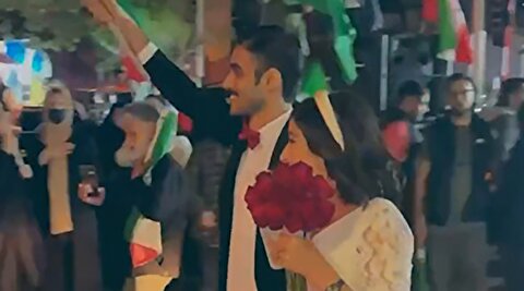 حضور عروس و داماد با پوشش متفاوت در تجمعات شبانه