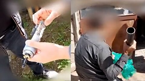 تصاویری از کشف خمپاره انداز در گیلان