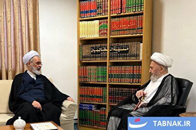 عکس: دیدار آیت الله اعرافی با حضرت آیت الله سبحانی
