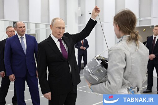 عکس: بازدید پوتین از مدرسه ورزشی المپیک سن‌پترزبورگ