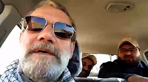 تصاویر شهیدان لاریجانی و پاکپور در نقطه صفر مرزی