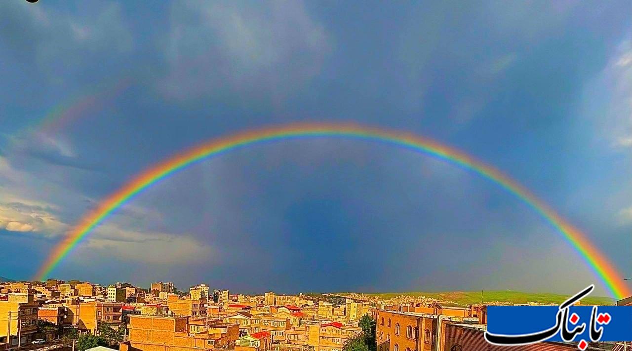 عکس: تصویری تماشایی از رنگین کمان در ارومیه