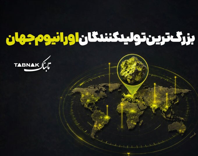 اینفوتابناک | بزرگترین تولیدکنندگان اورانیوم جهان