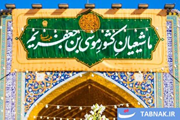 عکس: کتیبه‌های ولادت امام موسی کاظم(ع) در حرم رضوی