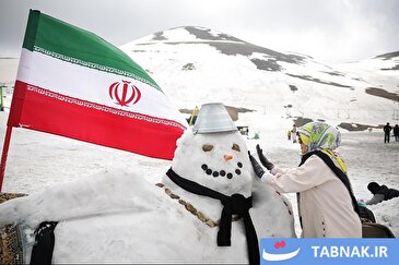 عکس: برگزاری جشنواره آدم‌برفی در پیست اسکی توچال