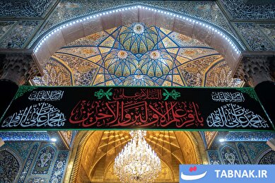 عکس: سیاه‌پوش شدن حرم امام حسین(ع) در آستانه شهادت امام باقر (ع)