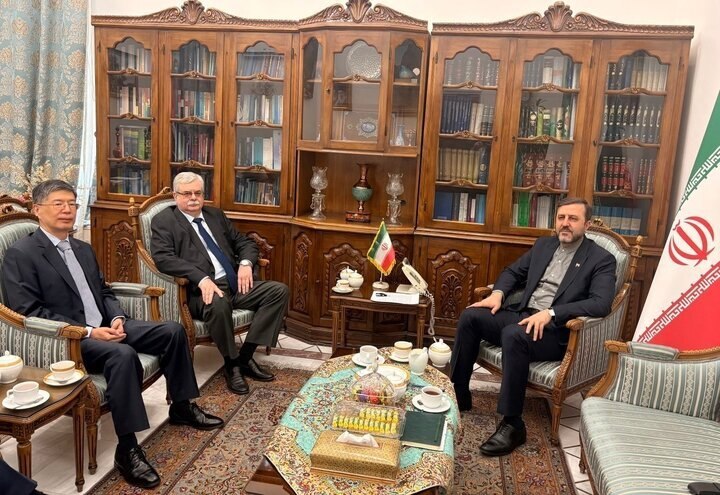 دیدار غریبآبادی با سفیران چین و روسیه در تهران