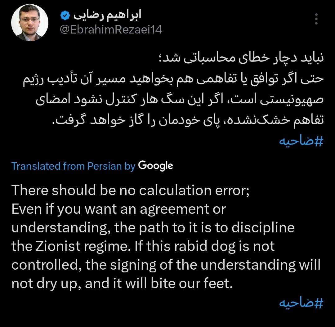 کمیسیون امنیتملی: نباید اشتباه محاسباتی کنیم