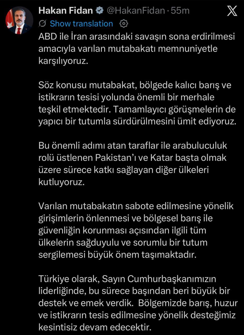 واکنش فیدان به یادداشت تفاهم ایران و آمریکا واکنش فیدان به یادداشت تفاهم ایران و آمریکا