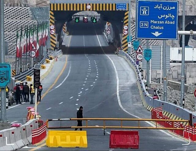 جاده چالوس بسته شد