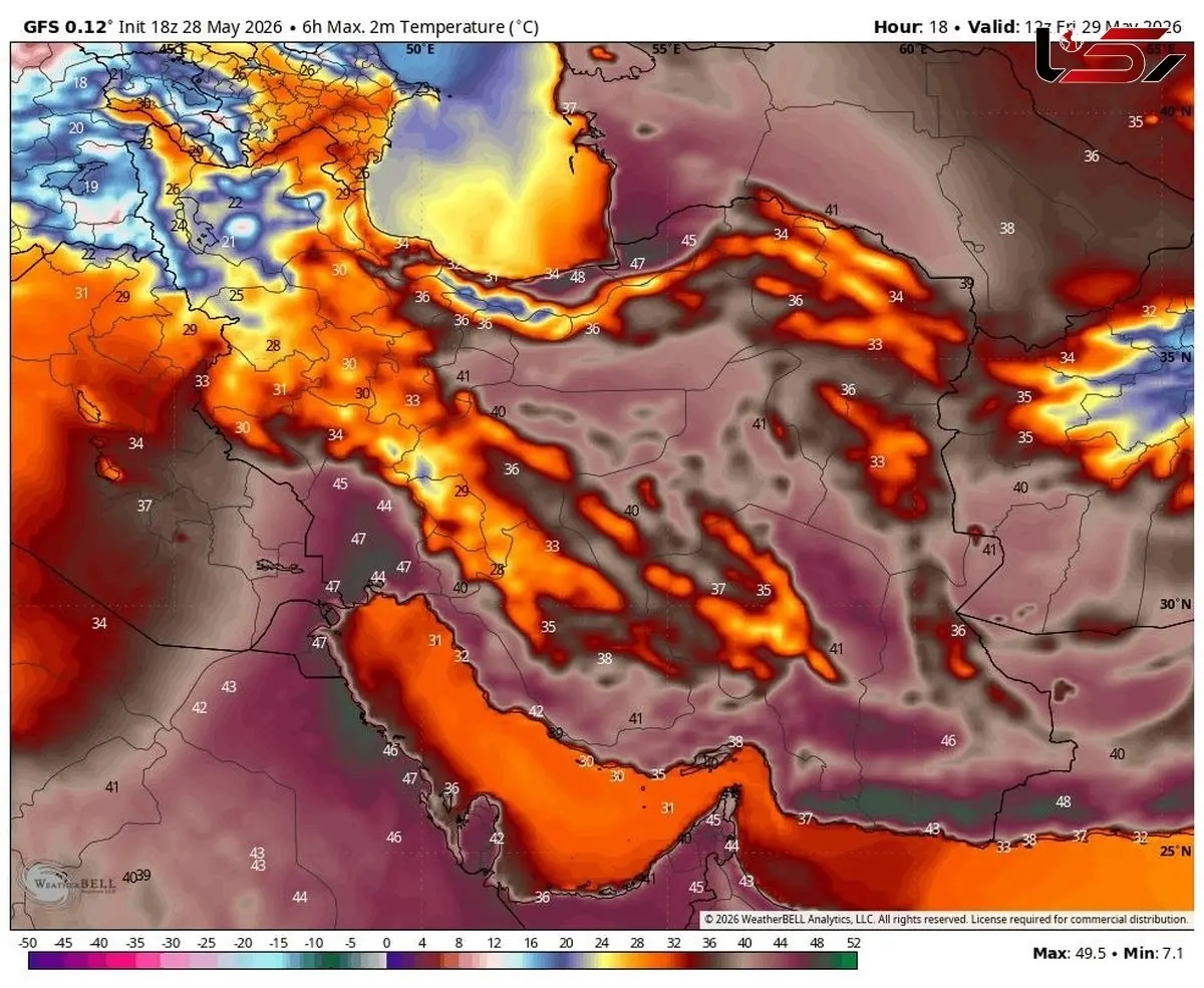 هرم گرمای جنوب در شمال / ثبت رکورد دما در مازندران