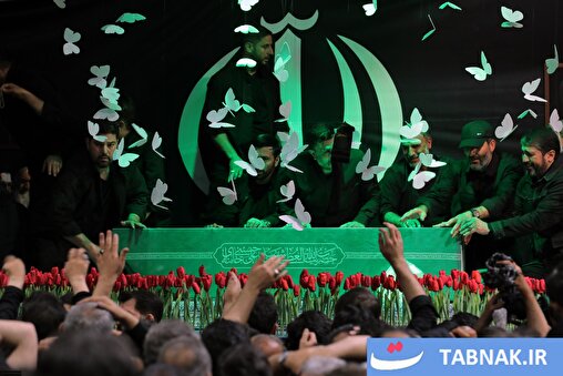 عکس: مراسم وداع با پیکر رهبر شهید انقلاب در محل شهادت