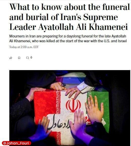 بازتاب گسترده وداع با رهبر شهید در رسانههای بینالمللی بازتاب گسترده وداع با رهبر شهید در رسانههای بینالمللی