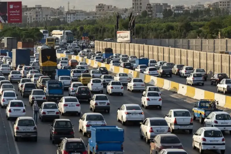 ترافیک در محورهای ورودی تهران و البرز